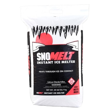 Snomelt SnoMelt S0502R 50 lbs Calcium Chloride Pellet Bag S0502R